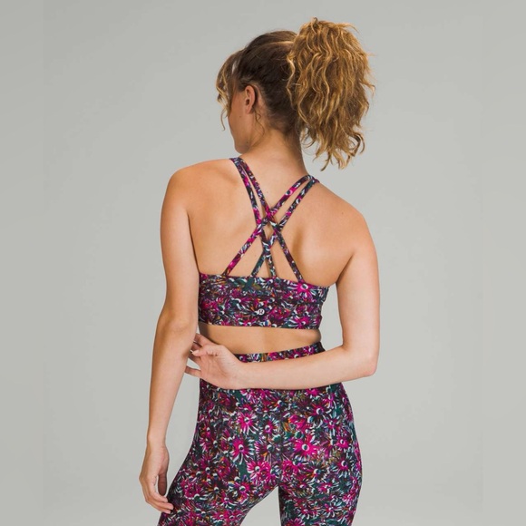 Lululemon Energy Longline Bra *Medium Support, B–D Cups
Floral Electric Multi - Picture 3 of 8